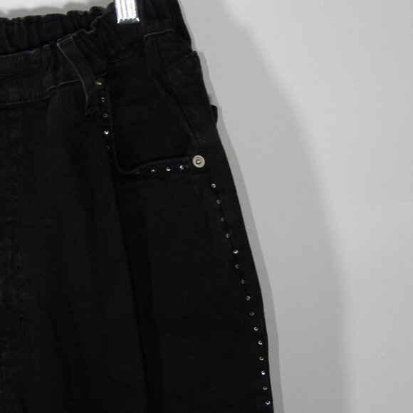 Pretty Things Black Jeans with Rhinestones Size 16 - Picture 3 of 6